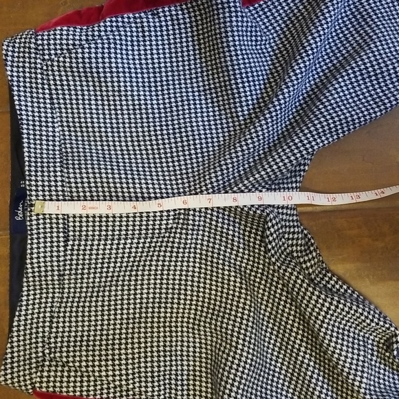 Boden British Tweed Wool Houndstooth Trousers Size - Picture 9 of 13
